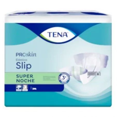 tena anatomico elasticos super noche talla grande 80 unidades